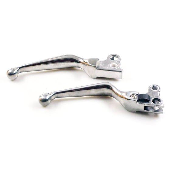 Handlebar lever set, 93-up style. Polished