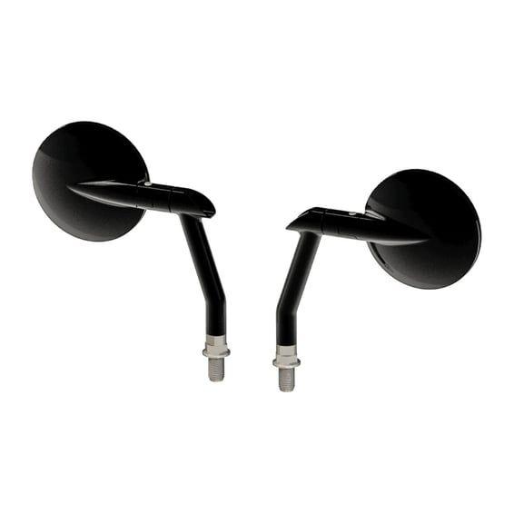 Hot Rod mirror set. Left & Right. Black
