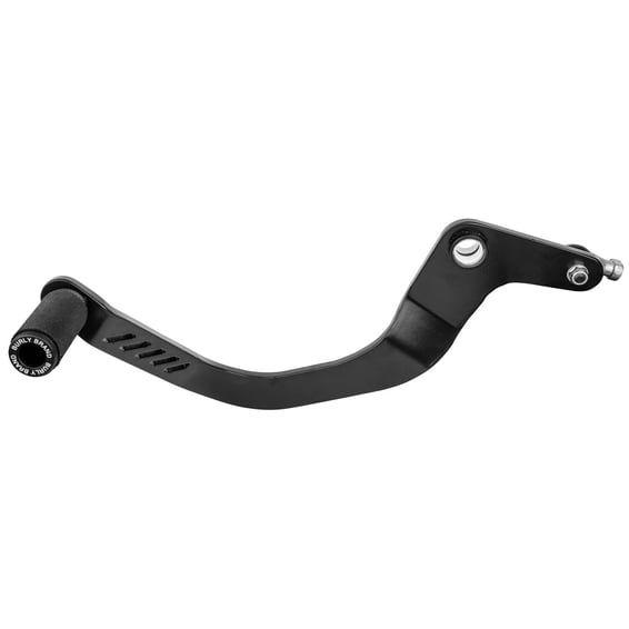 Slash cut shift lever. Black