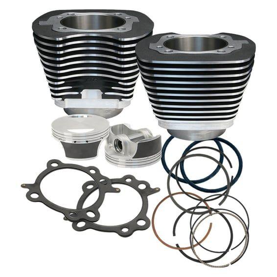 96" to 106" big bore cylinder & piston kit. Black