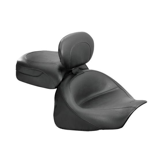 2-p wide touring vintage seat plain black