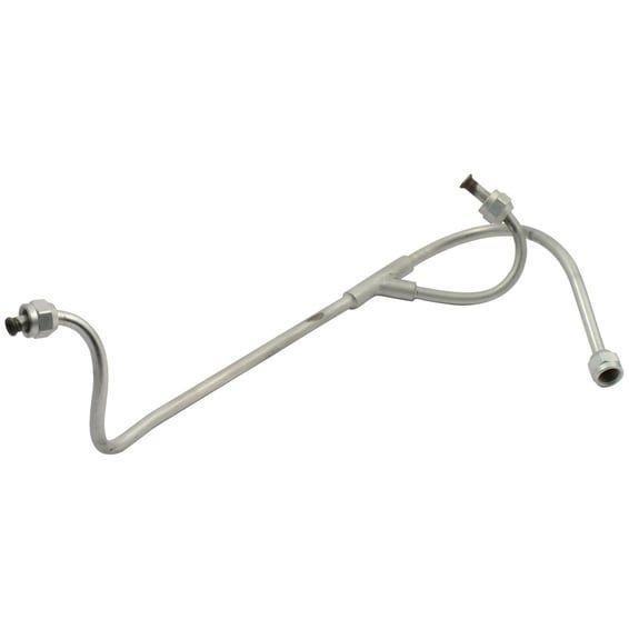 Knuckle rocker arm oil feed line