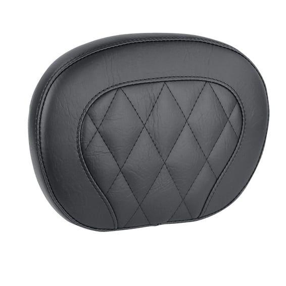 setback sissy bar pad. Black. Diamond