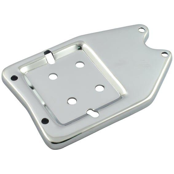 Battery carrier tray, 6-volt. Chrome