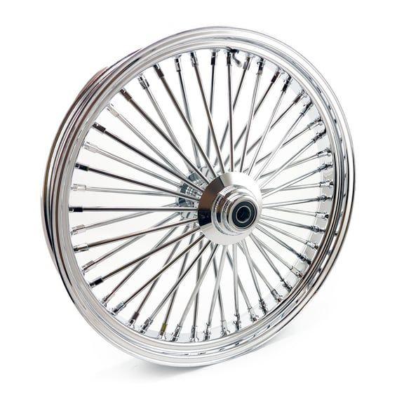 radial 48 fat spoke front wheel 3.50 x 23 SF chrome