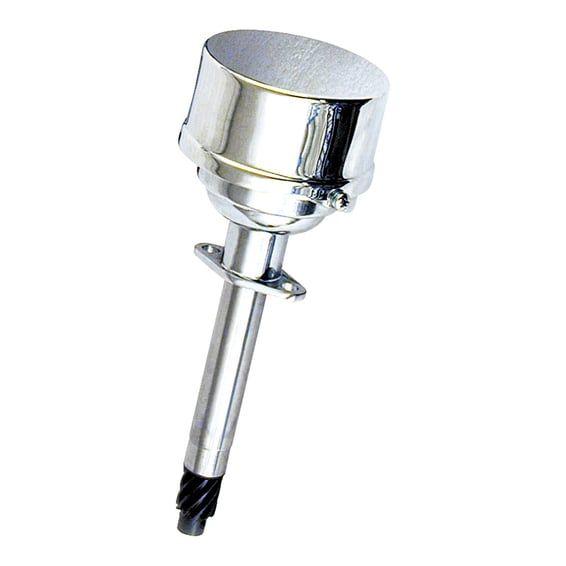 Big Twin ignition distributor. 2-hole. Chrome