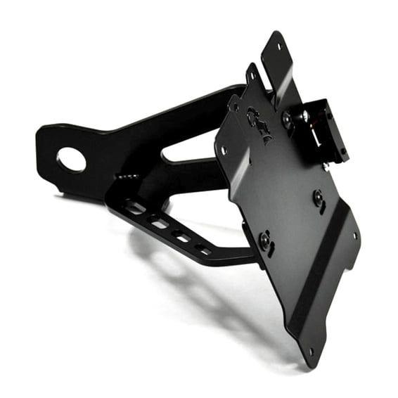 side mount license plate bracket kit. Black