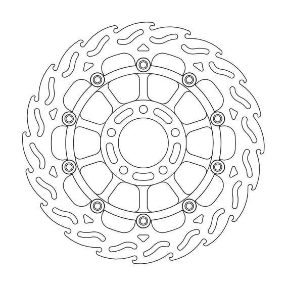 Flame series floating brake rotor