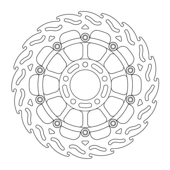 Flame series floating brake rotor