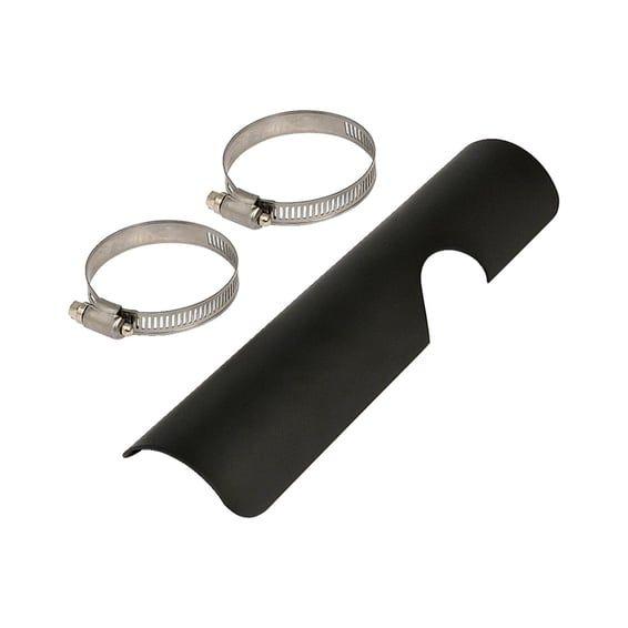 FL 2-1 exhaust header heatshield. lower right, rear. custom