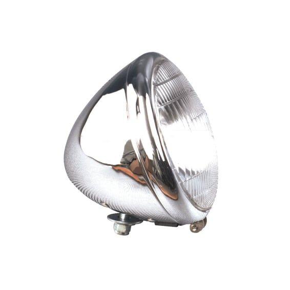 6-1/2" springer headlamp assembly. 6v. Chrome