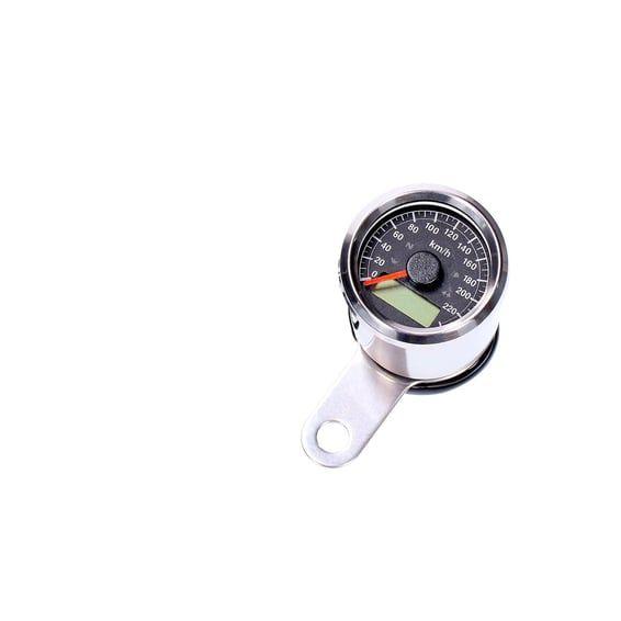 Stoker, electronic speedometer 48mm. Chrome, black face