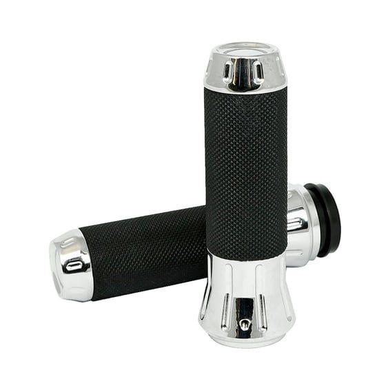 Cobra, billet aluminum grips. Chrome