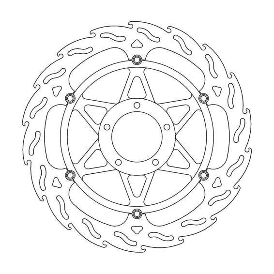 Flame series floating brake rotor