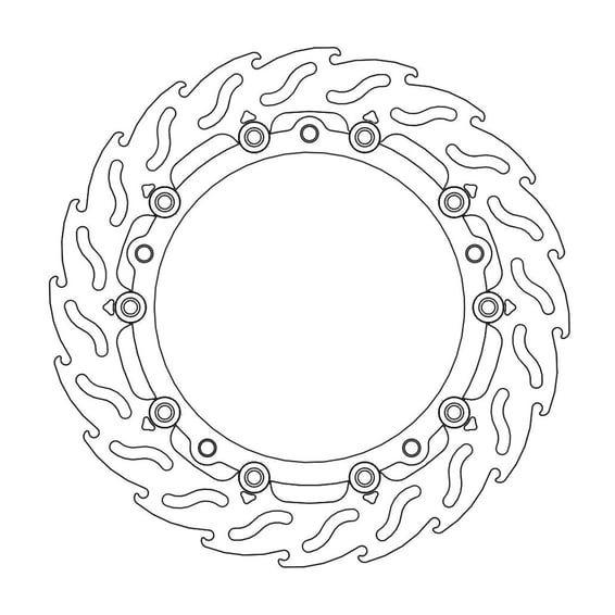 Flame series floating brake rotor