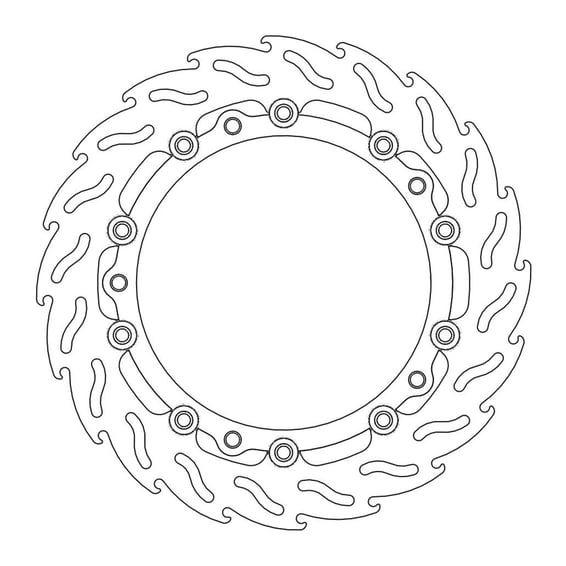 Flame series floating brake rotor