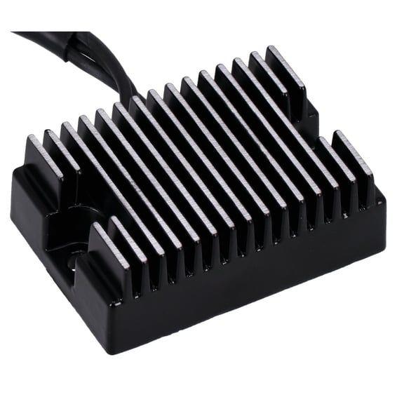 voltage regulator/rectifier. Black
