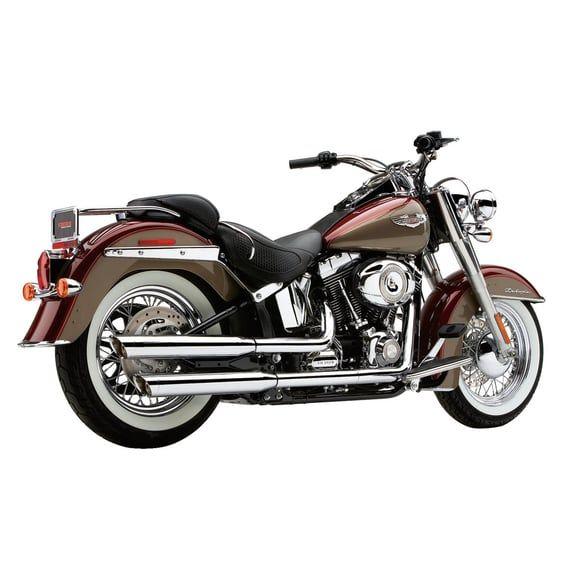 3" slip-on mufflers. Chrome