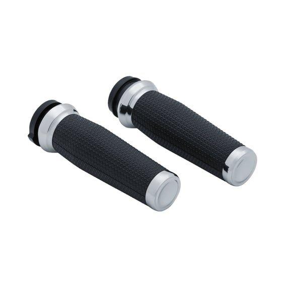 Thresher grips. Chrome
