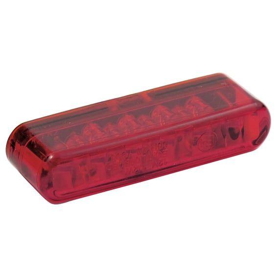 Shorty LED taillight. horizontal use. Red lens