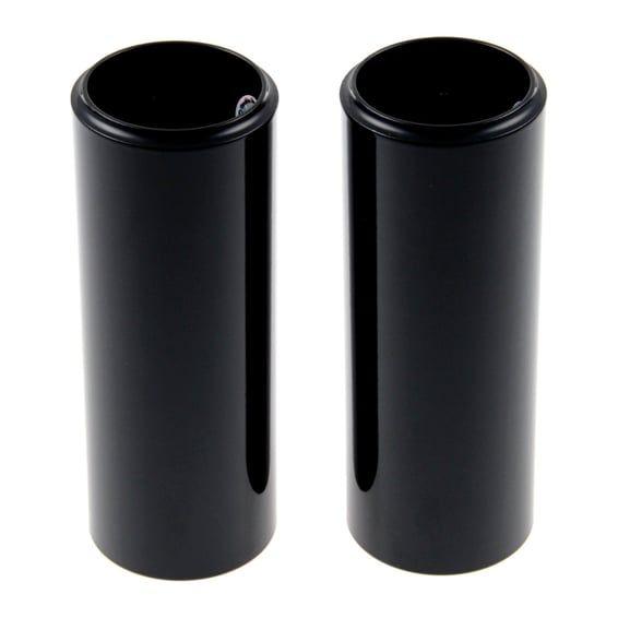 2-piece upper fork cover kit. Gloss black