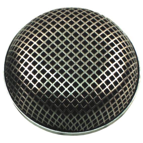 Breather style air cleaner assembly, round. Chrome