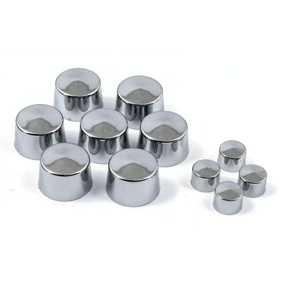 Smoothtopps, push-on bolt cover set. Chrome