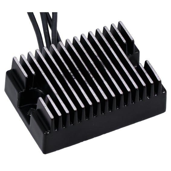 voltage regulator/rectifier. Black