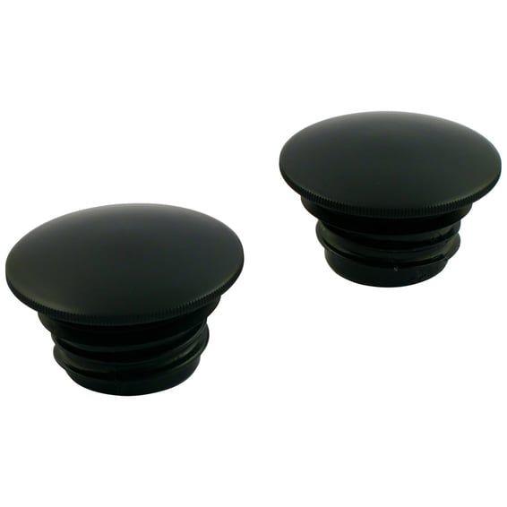 Black gas cap set, domed