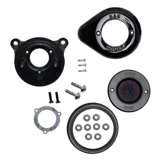 'Air Stinger Stealth' air cleaner kit. Teardrop, black