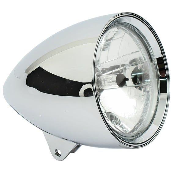 Classic I 5-3/4" headlamp. no visor. Chrome