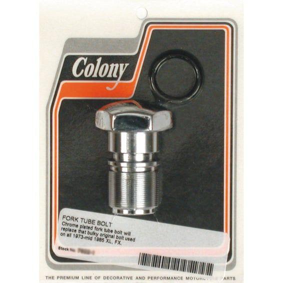 35mm fork tube cap bolt. Chrome