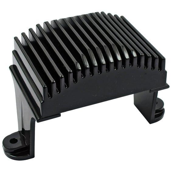 voltage regulator/rectifier. Black