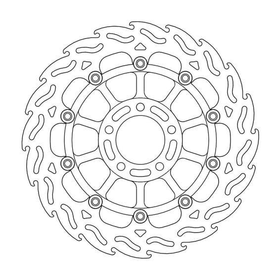 Flame series floating brake rotor