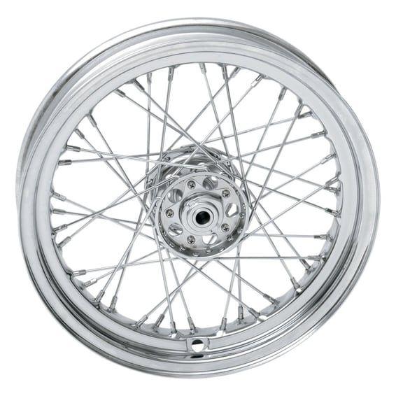 3.00 x 16 wheel 40 spokes chrome