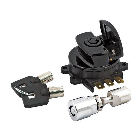 96-up ignition switch, side hinge type. Black