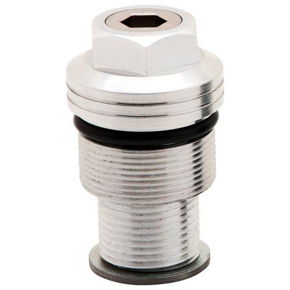 39mm fork spring preload adjusters. Clear anodized