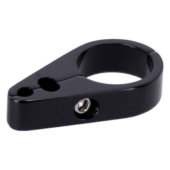 2-Piece frame cable clamp. Throttle/Idle/Brake. Black
