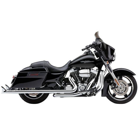 Fishtail Speedster Duals exhaust. Chrome