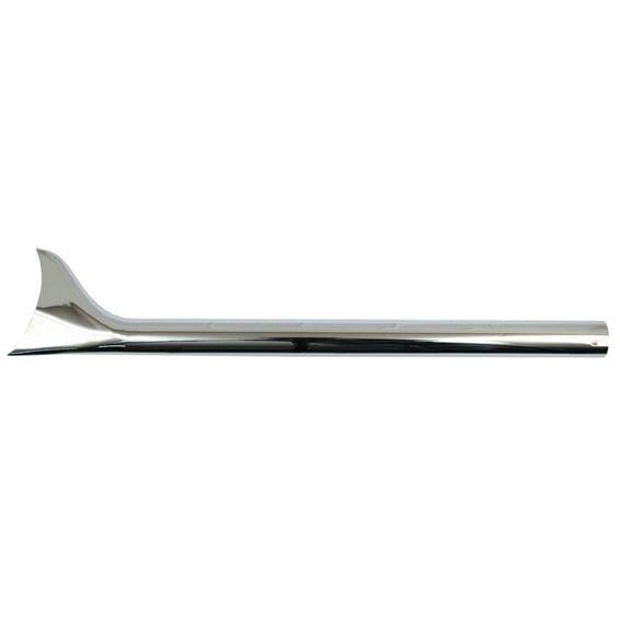 Slip-on Fishtail exhaust extension 30" long chrome