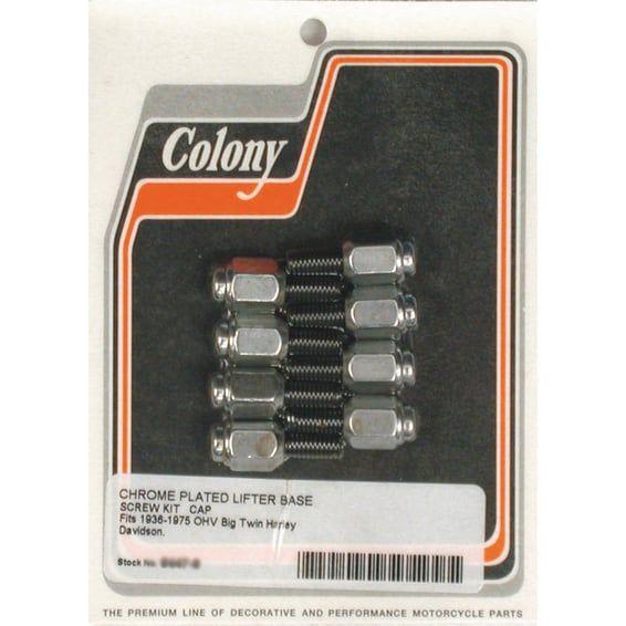 tappet block mount kit. Cap style, chrome