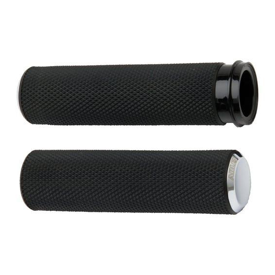 Knurled fusion grips, chrome