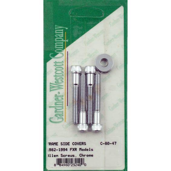 side cover mount kit FXR. Chrome