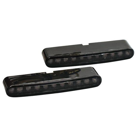 'Stripe' LED turn signals. Smoke lens
