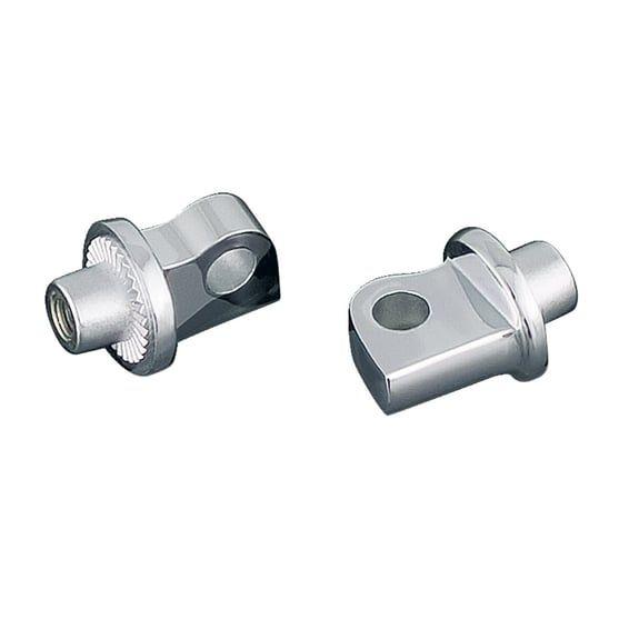 Splined male mount peg adapters