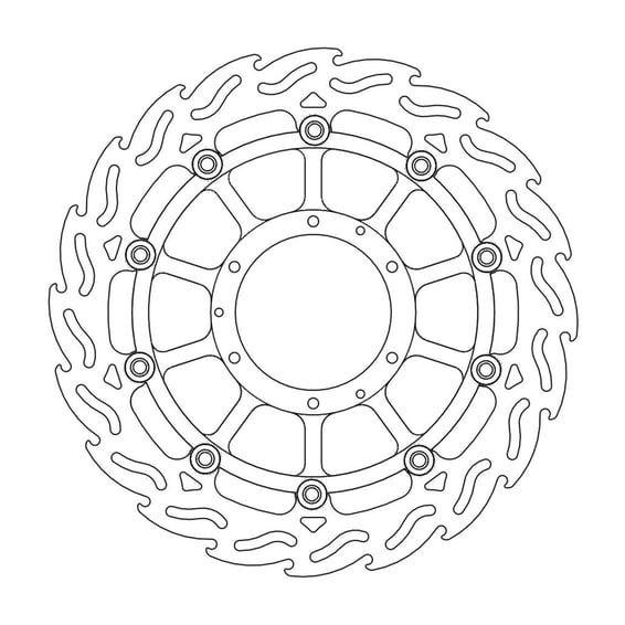 Flame series floating brake rotor