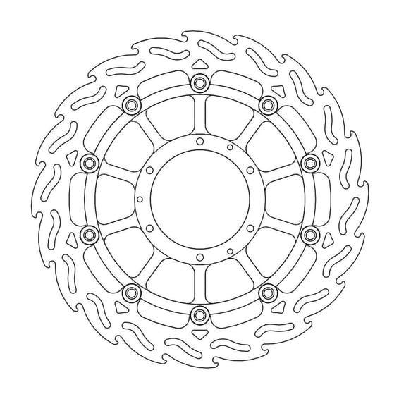 Flame series floating brake rotor