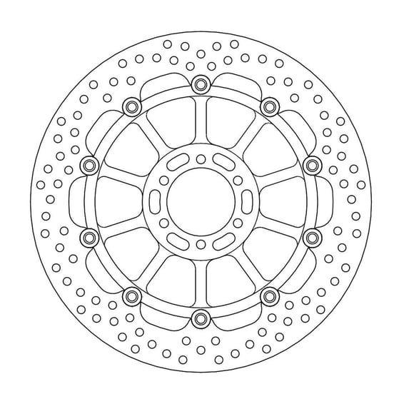 Halo series floating brake rotor