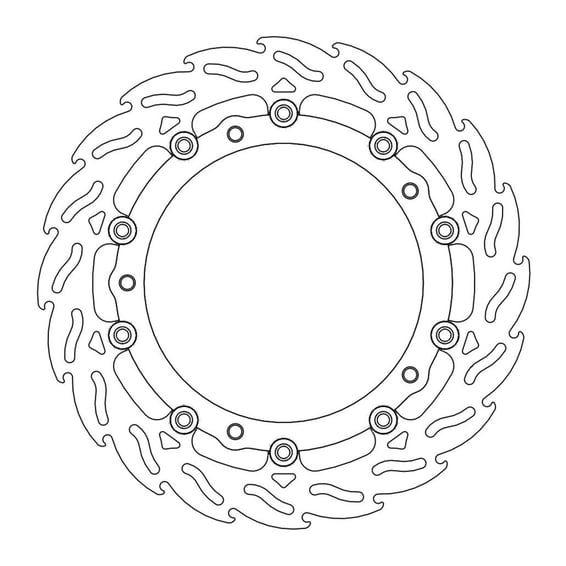 Flame series floating brake rotor