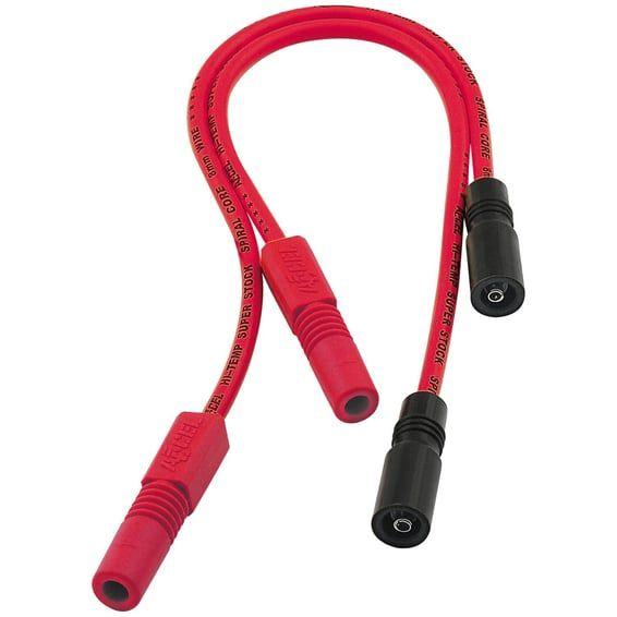 8mm Ferro Spiral core spark plug wire set. Red